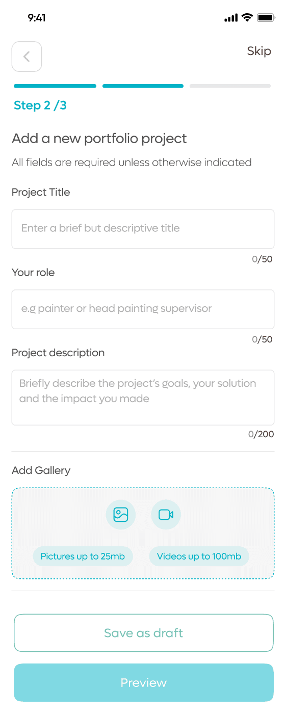 Build your portfolio